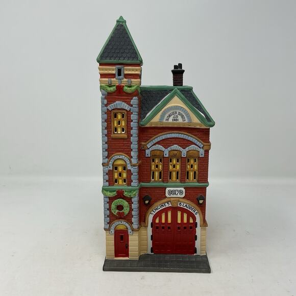 Department 56 Other - Dept 56 Red Brick Fire Station Christmas In The City Heritage Village 5536-0